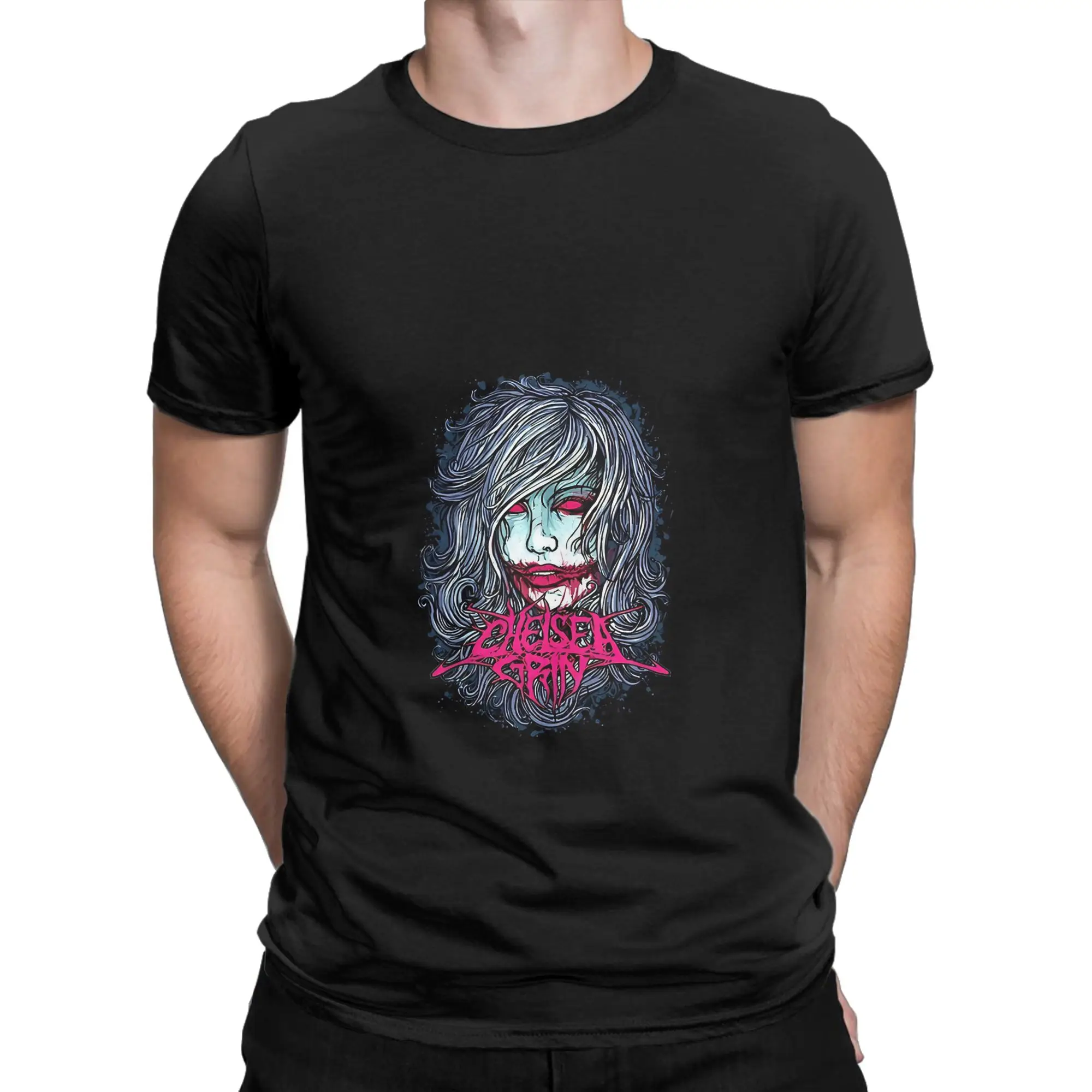 chelsea grin logo Funny 100% Cotton T-Shirt Chelsea Grin Tees Tops For Men