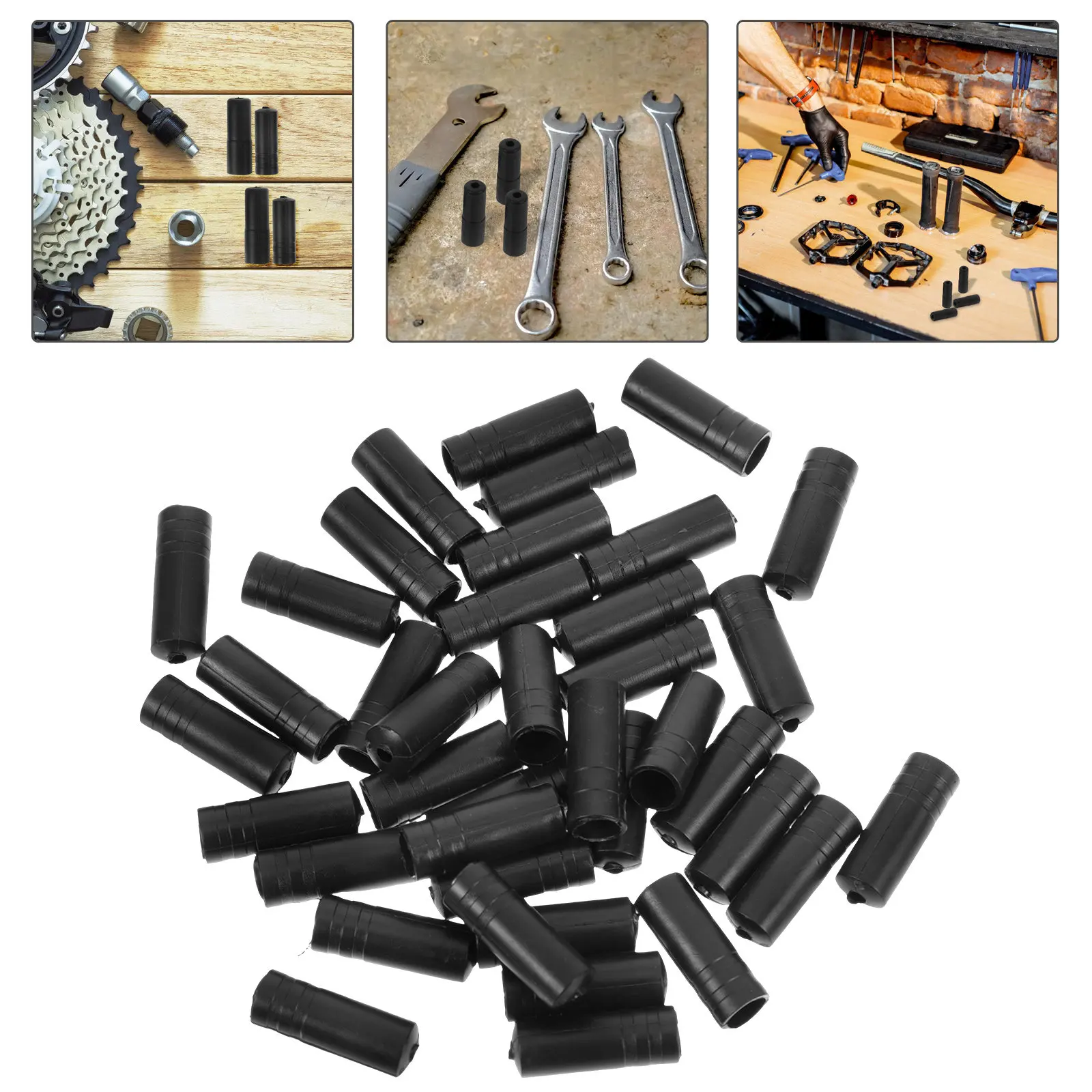 

1 set Brake End Caps Plastic Bike Cable Tip For Mountain Road Bicycle Durable Brake Wire Accessory Rustproof Cable Protector