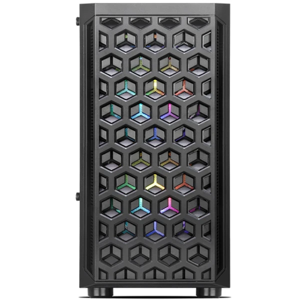 DarkFlash DK300M RGB reinforced glass black mini case