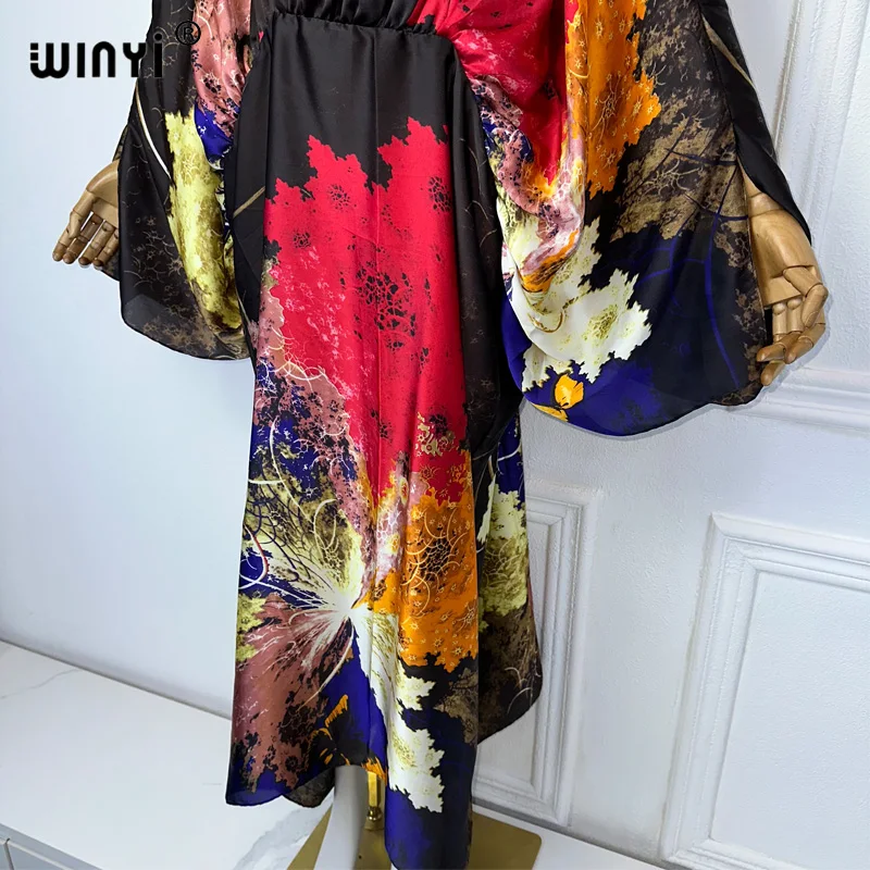 WINYI African summer dress sexy beach outfits women Beach Wear Bikini Cover up Robe summer clothes for women party long dresses