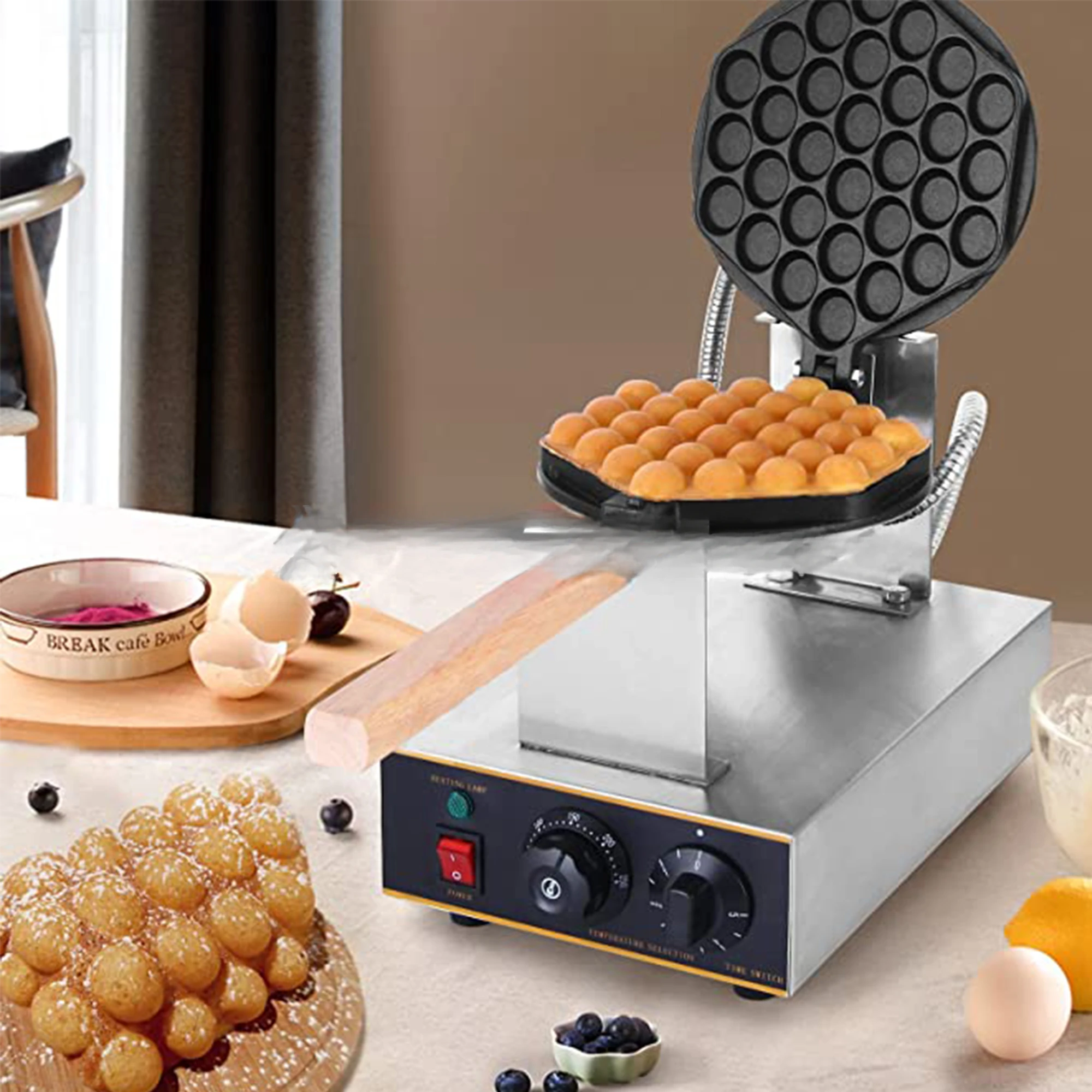 

Electric Custom Professional Belgian Egg Mini Waffle Maker Machine Making Waffle Maker Machine Commercial Bubble Waffle Maker