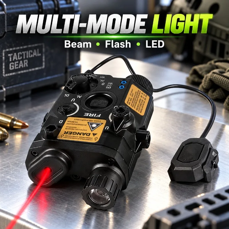 Collectible Hobby Ornament PEQ15 Alloy Kit, Flashlight Beam Indicator and Hand‑Operated Remote Switch