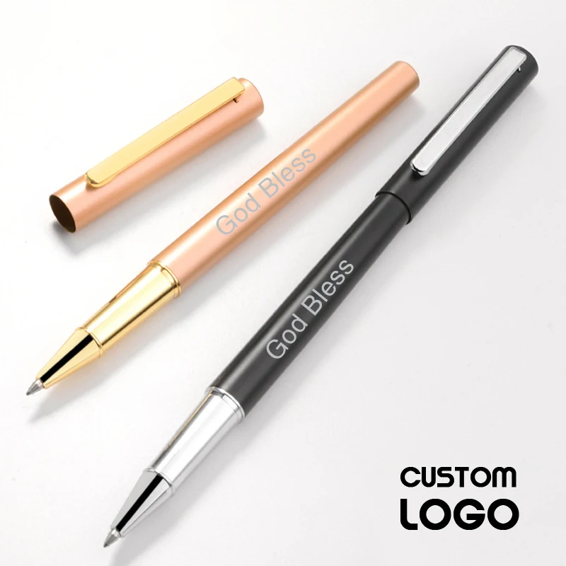 

Metal Gel Pen Business Ad Ballpoint Pen Custom Logo Pearl Signature Pens Personalized Gift Office School Stationery Wholesale