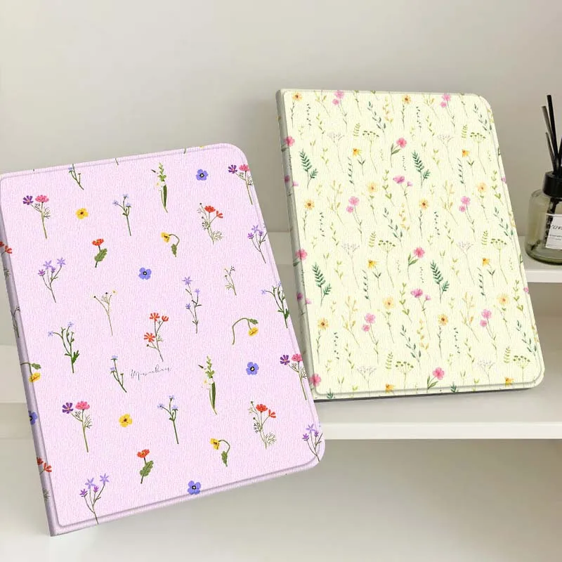 

Pink Floral Plant Pattern Tablet Case For Samsung Tab Galaxy S6 S11 A A7 A8 A9 A11 10.1 10.4 10.5 Plus Lite Gift