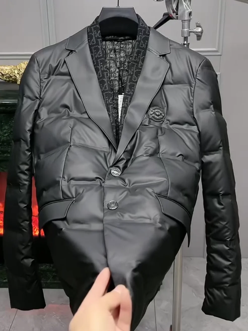 

Высококачественная мужская пуховая куртка с воротником-шарфом, модная, универсальная, стильная, деловая, с длинными рукавами, стандартного кроя, антибактериальная