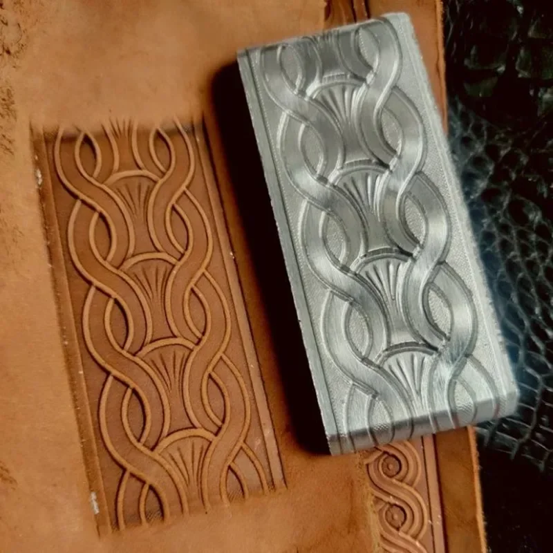 لـ Gürtelspregestemple Aus Aluminiumlegierung، Individuelles Juanzhi/Manzhi-Muster، Metallpregewerkzeug Fur Lederhandwerk، Wiede