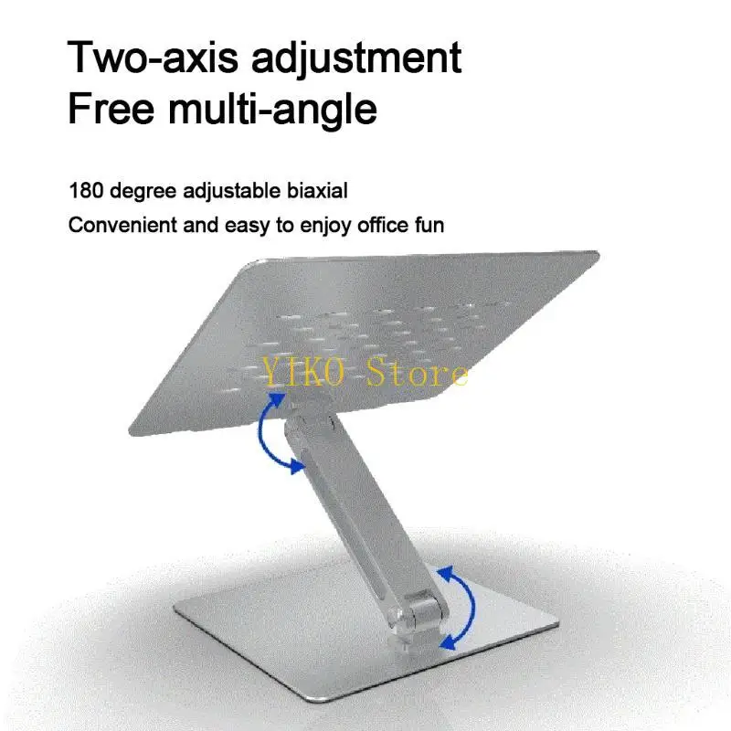 K32C Aluminum Alloy Foldable Laptop Stand Cooling Holder Bracket for 7-17in Tablet