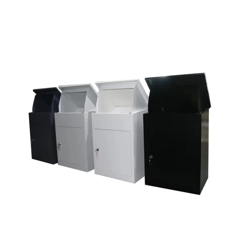 

Outdoor Smart American Modern Secure Large Lockable Wall Mounted Stainless Steel Metal Parcel Package Mailbox