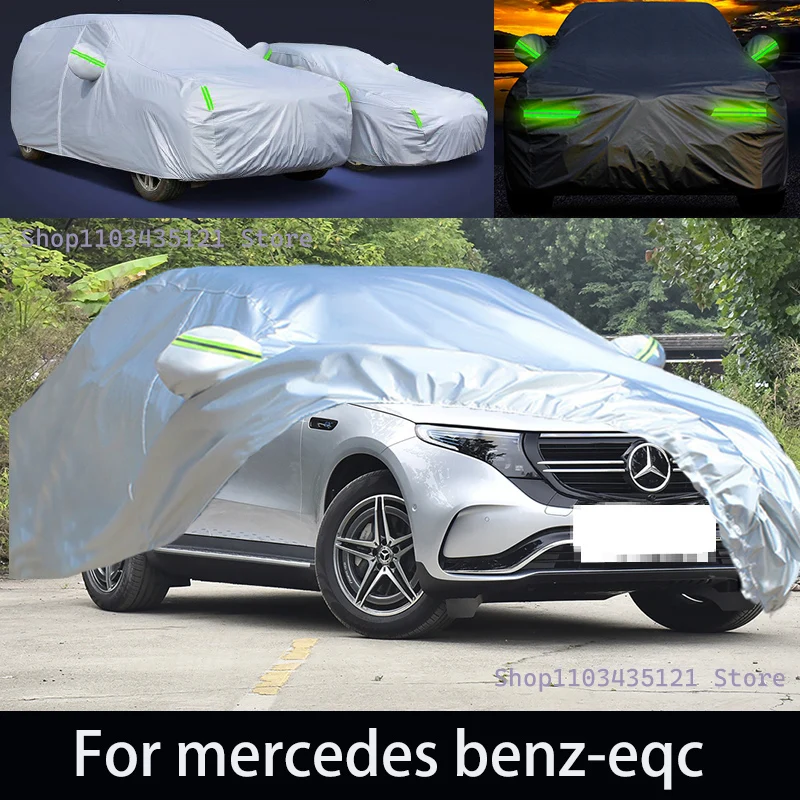 

For mercedes benz-eqc Outdoor Protection Full Car Covers Snow Cover Sunshade Waterproof Dustproof Exterior Car accessories