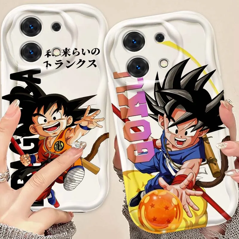 

Luxury Anime Son Gohan For Xiaomi Redmi Note 14 13 12 12S 11 10 9 9S 8 Pro Plus 4G 5G Wave Oil Cover Soft Phone Case