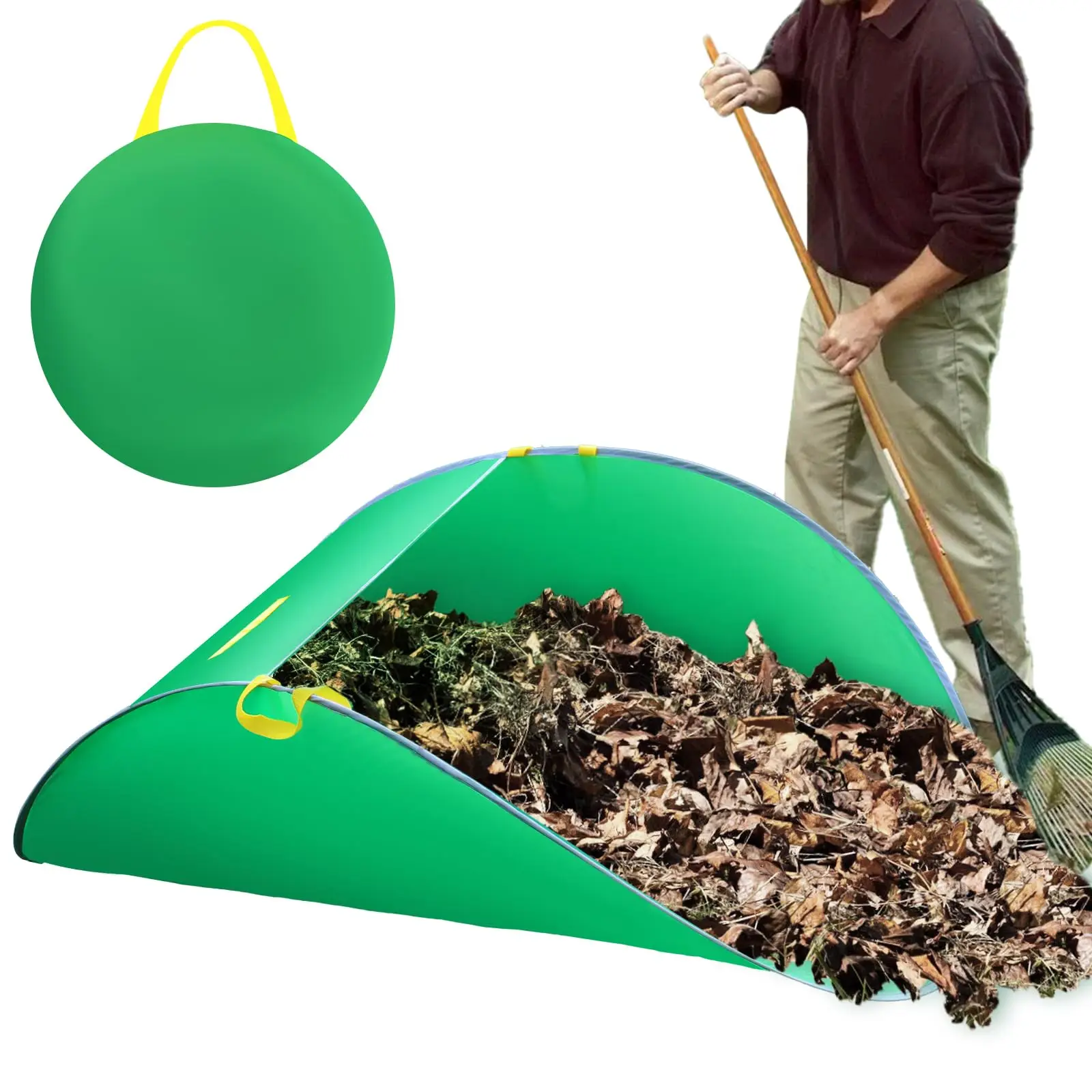 1PC Leaf Collectors, Portable Pop-Up Leaf Bags, Foldable Leaf Pickup Tools, Reusable Yard Garden Bags for Leaf Lawn Waste
