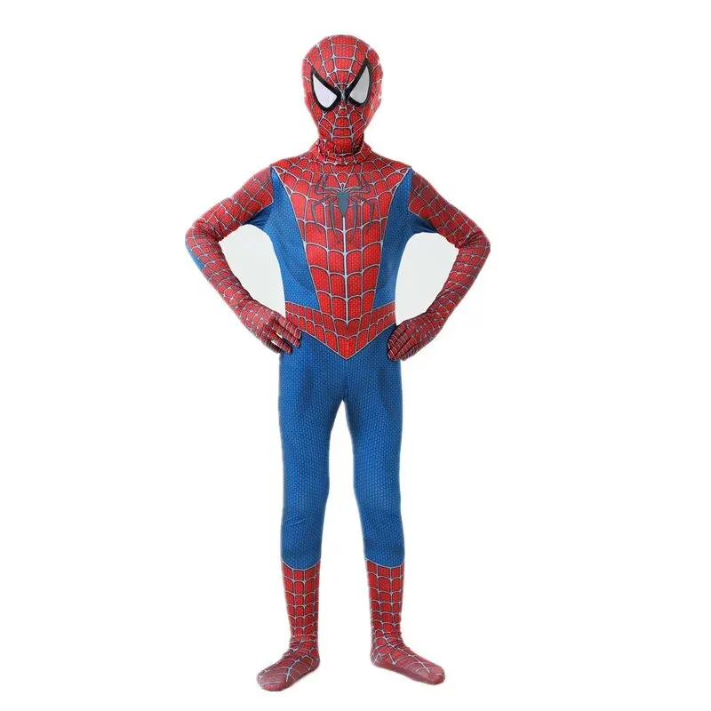 Kids Spider Superhero Costume Anime Game Cartoon Role Play Mask Costume Halloween Party Play Costume Kids Gift