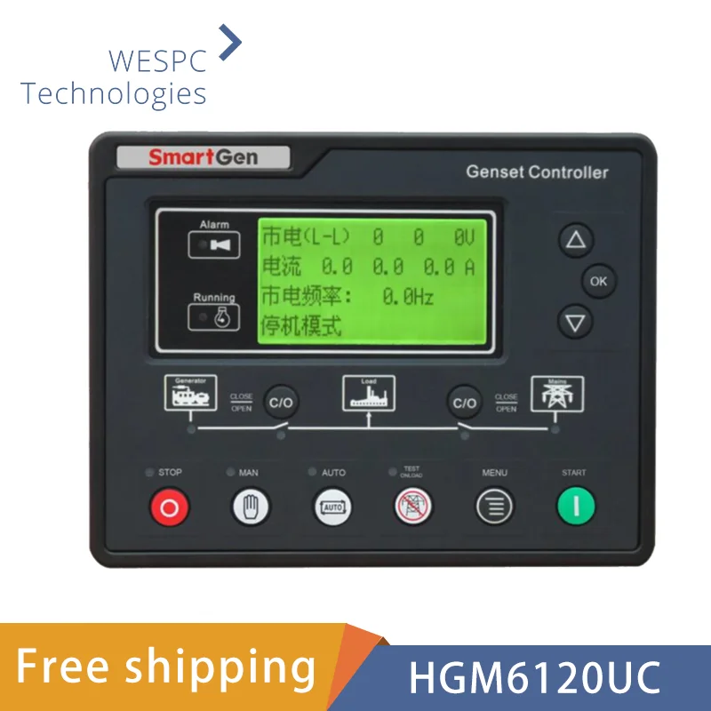 Smartgen HGM6120UC Diesel Generator Genset Control Panel Setwith LCD Display