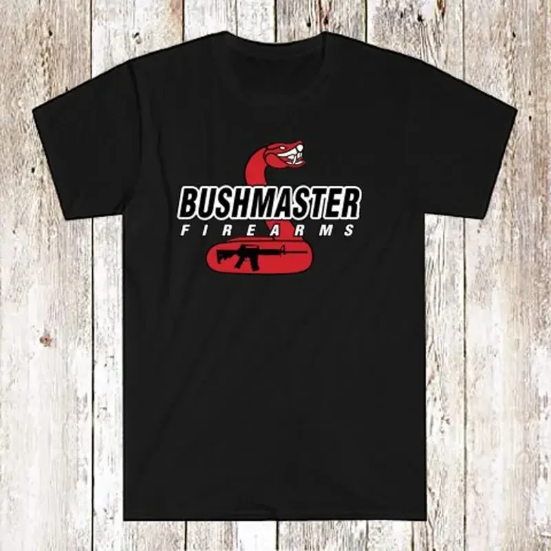 Bushmaster Guns Firearms Men s Black T Shirt Size S 5XL