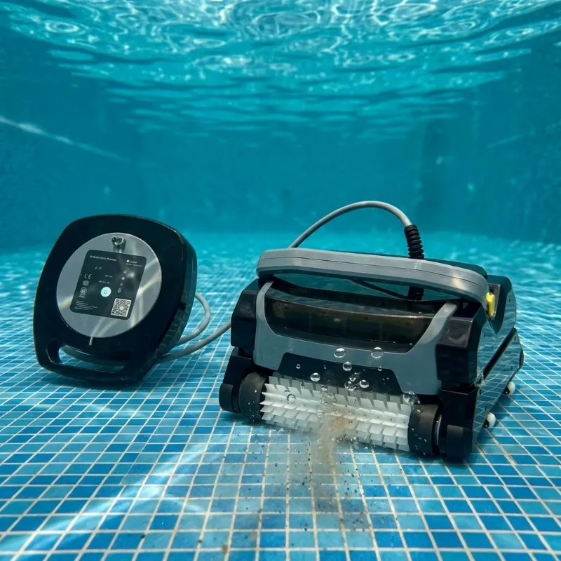 Cordless Robotic Pool Cleaner With Bluetooth App Control - Automatic Wireless Vacuum Robot For Swimming Pool Floor WC-3010