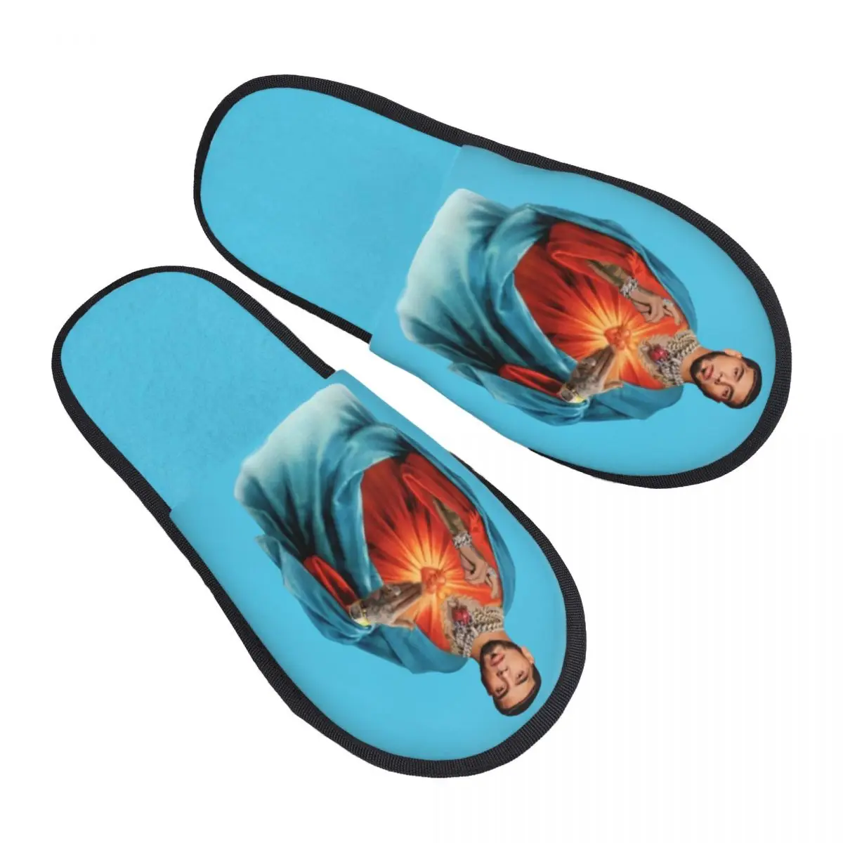 

Домашние тапочки Иисуса Аноэля AA Пуэрториканский рэпер и певец MIRAME на заказ, женские удобные тапочки без шнуровки из пены с эффектом памяти