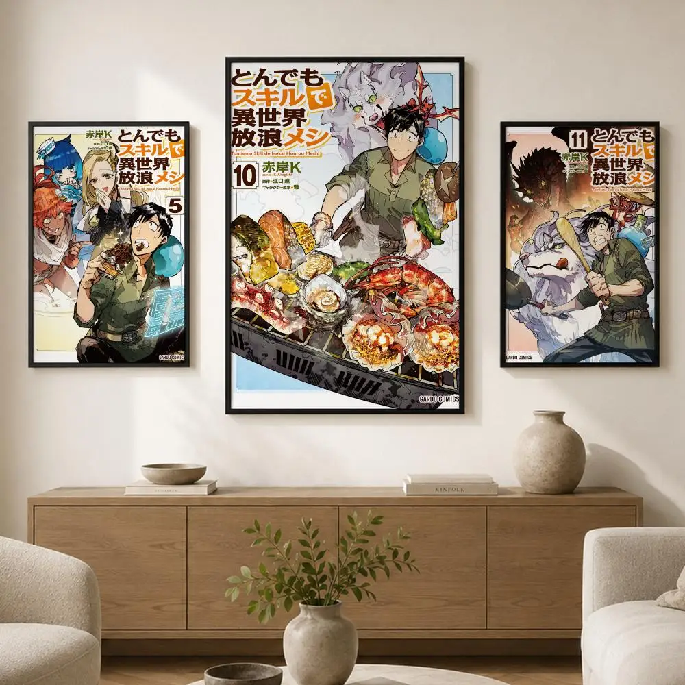 Campfire Cooking Poster Waterproof PP paper Self-Adhesive High-Definition Decorative Art Suitable for Living Bedrooms Gifting