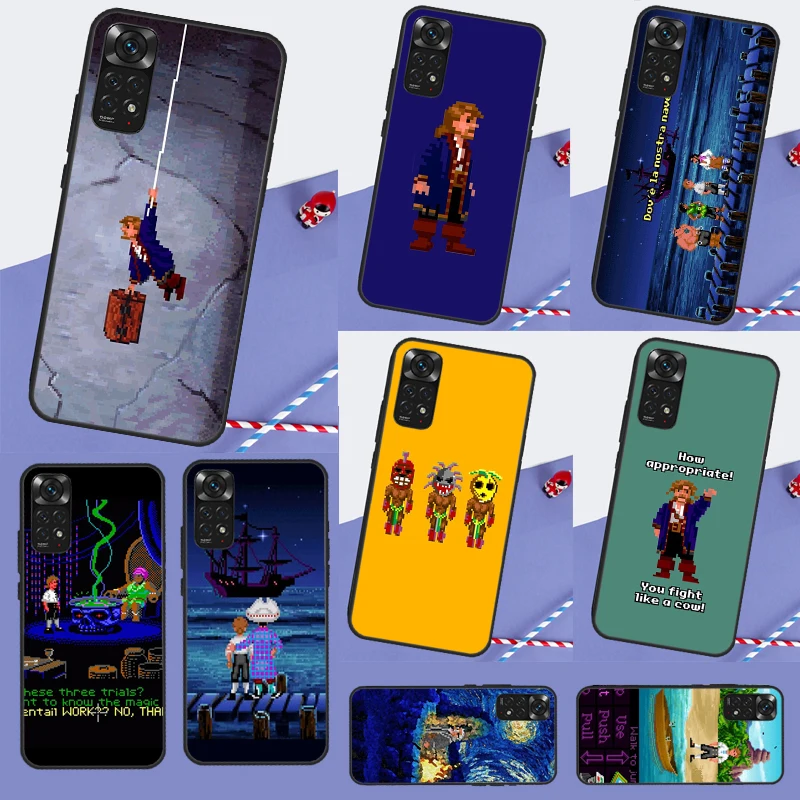 Monkey Island Print Case For Xiaomi Redmi Note 12 11 10 8 9 Pro 9S 10S 11S 12S Redmi 12C 10C 9C 10A Back Cover