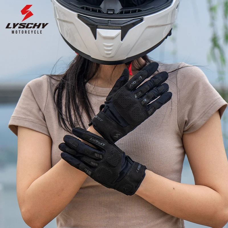 

LYSCHY Summer Motorcycle Riding Gloves for Men and Women Couples Thin Breathable and Anti drop Motorcycle Retro Gloves XS-2XL