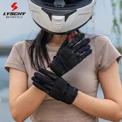 LYSCHY-guantes de motociclismo para hombre y mujer, manoplas finas y transpirables, anticaída, estilo Retro, XS-2XL