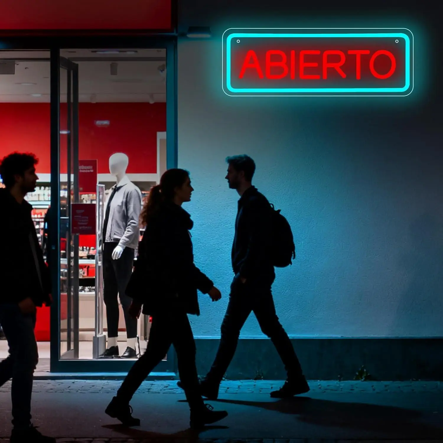 Abierto Open Neon Sign Dimmable USB LED Light for Bar Restaurant Coffee Shop Salon Store Business Wall Window Display Art Sign view 3