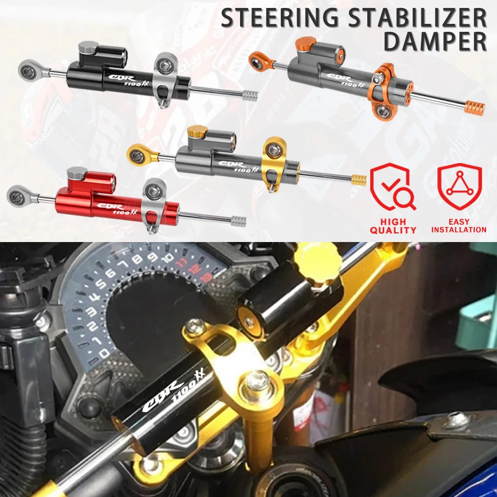 

FOR HONDA CBR 1100XX CBR1100XX 1100 XX Blackbird 1997-2020 2021 2022 2023 2024 Motorcycle Adjustable Steering Stabilizer Damper