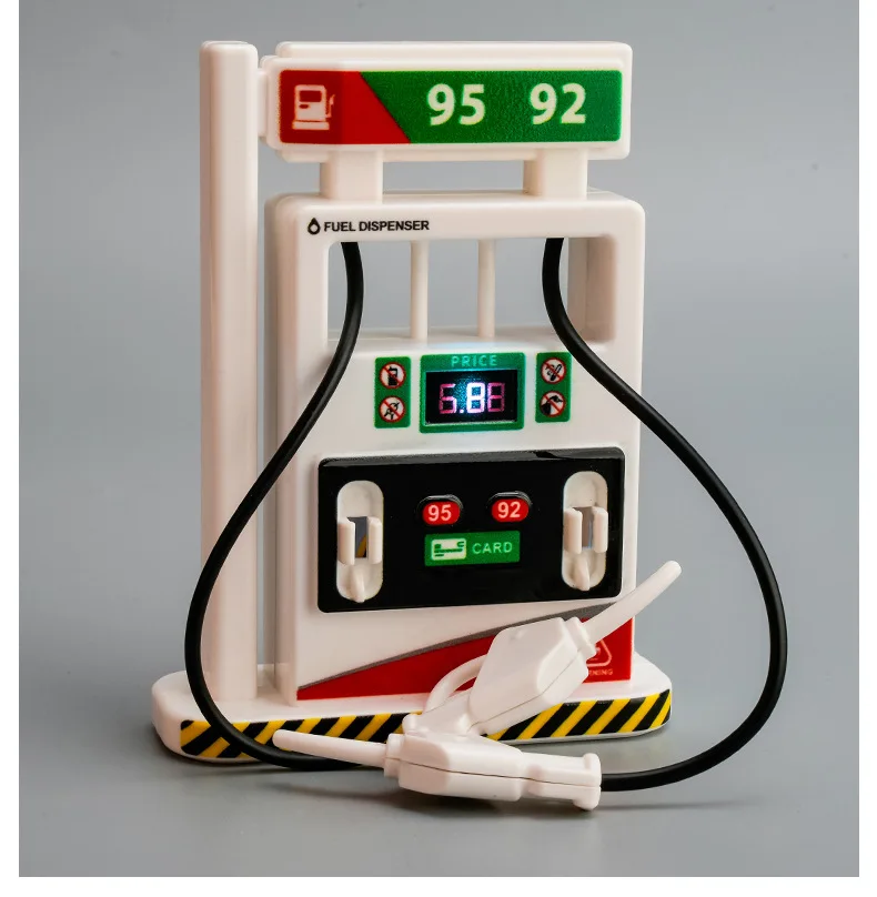 

Simulation gas station toy model sound and light scene car ornament boy toy