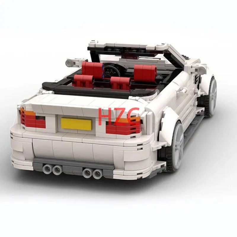 New 1226PCS E46 M3 Cabriole Supercar Racers Vehicles Sports Car Fit MOC-49496 HighhModel Building Blocks Bricks Toys Gift Kid