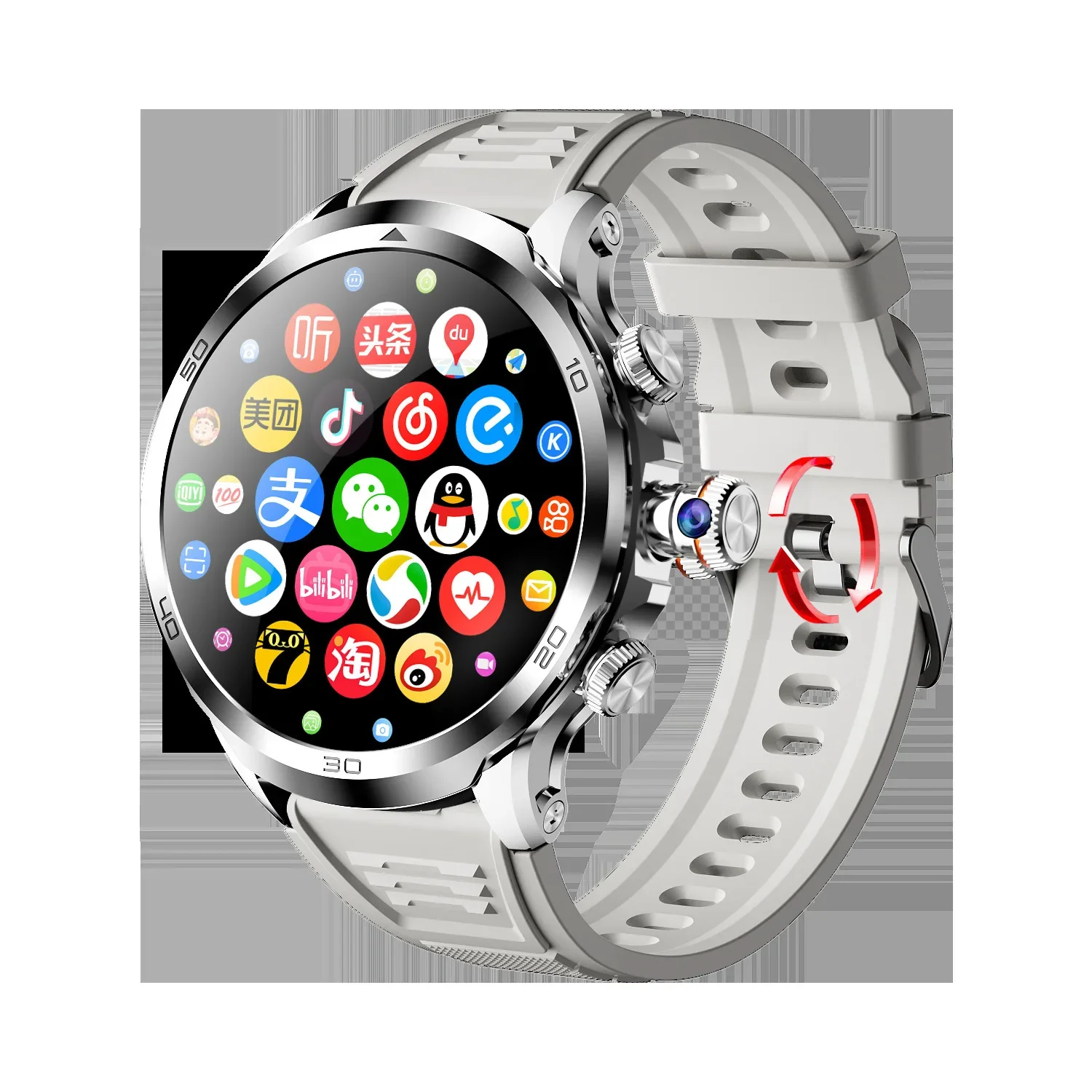 H19 4G Smart Watch Android 8.1 OS Smartwatch 3GB 32GB NFC Support SIM Card GPS WiFi Camera Smartwatch Men Women Clocks Hours