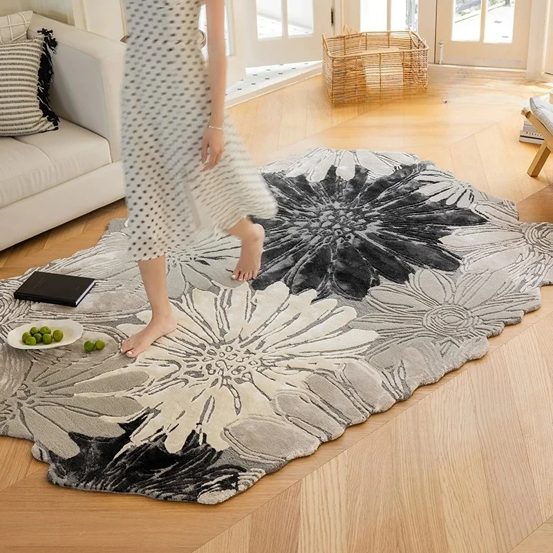 classical special-shaped carpet irregular living room bedroom cloakroom floor mat can be customized