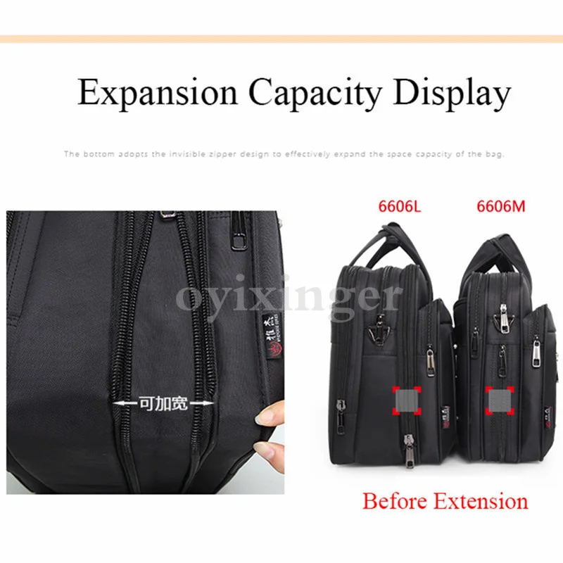 Imagem -04 - Bolsas de Negócios de Grande Capacidade Bolsas de Laptop Masculino 16 17.3 Notebook Computer Bolsalas Male Crossbody Travel Shoulder Bag