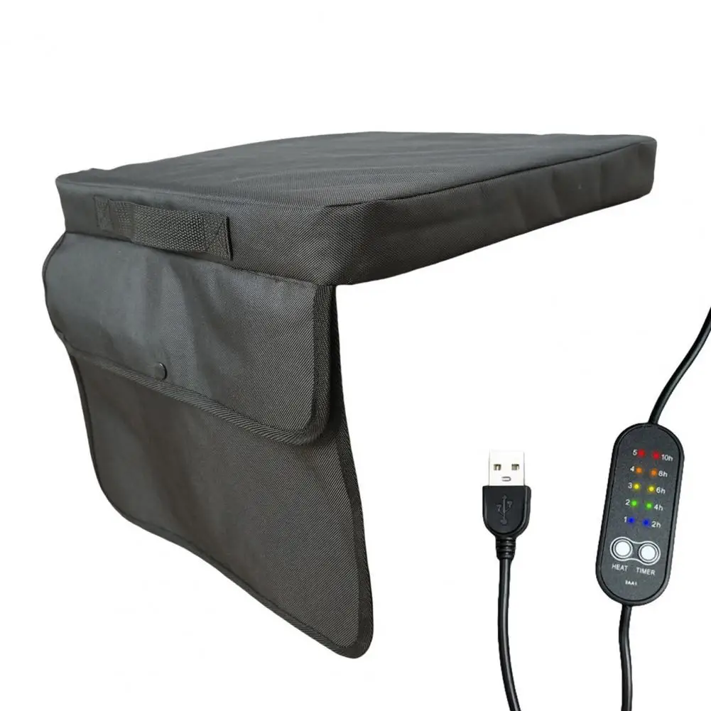 Usb Powered Seat Cushion Outdoor Seat Portable Seat Cushion with Usb Power Adjustable Temperature Stadium Chair Pad Waterproof