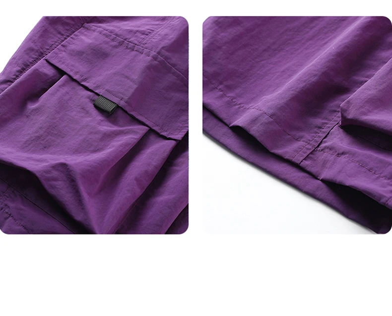 Skateboard-Shorts für Damen, Sommer, lässig, lockere Shorts mit Gürtel, Herren, große Tasche, Cargo-Shorts, atmungsaktiv, Bermuda, gerade Shorts – Detail 7