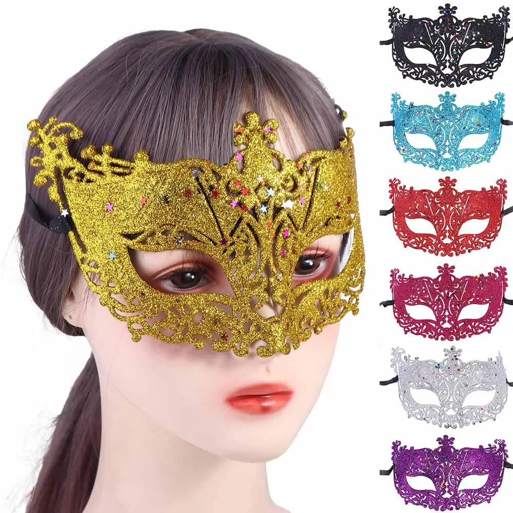 For Girl Hollow Princess Fancy Show Face Mask Costume Gift Eye Mask Party Supplies Venice Mask Dance Masks Masquerade Lace Mask