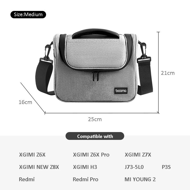 Oxford Projector Organizer Case Storage Bag with Shoulder Strap for XGIMI MI REDMI Projector