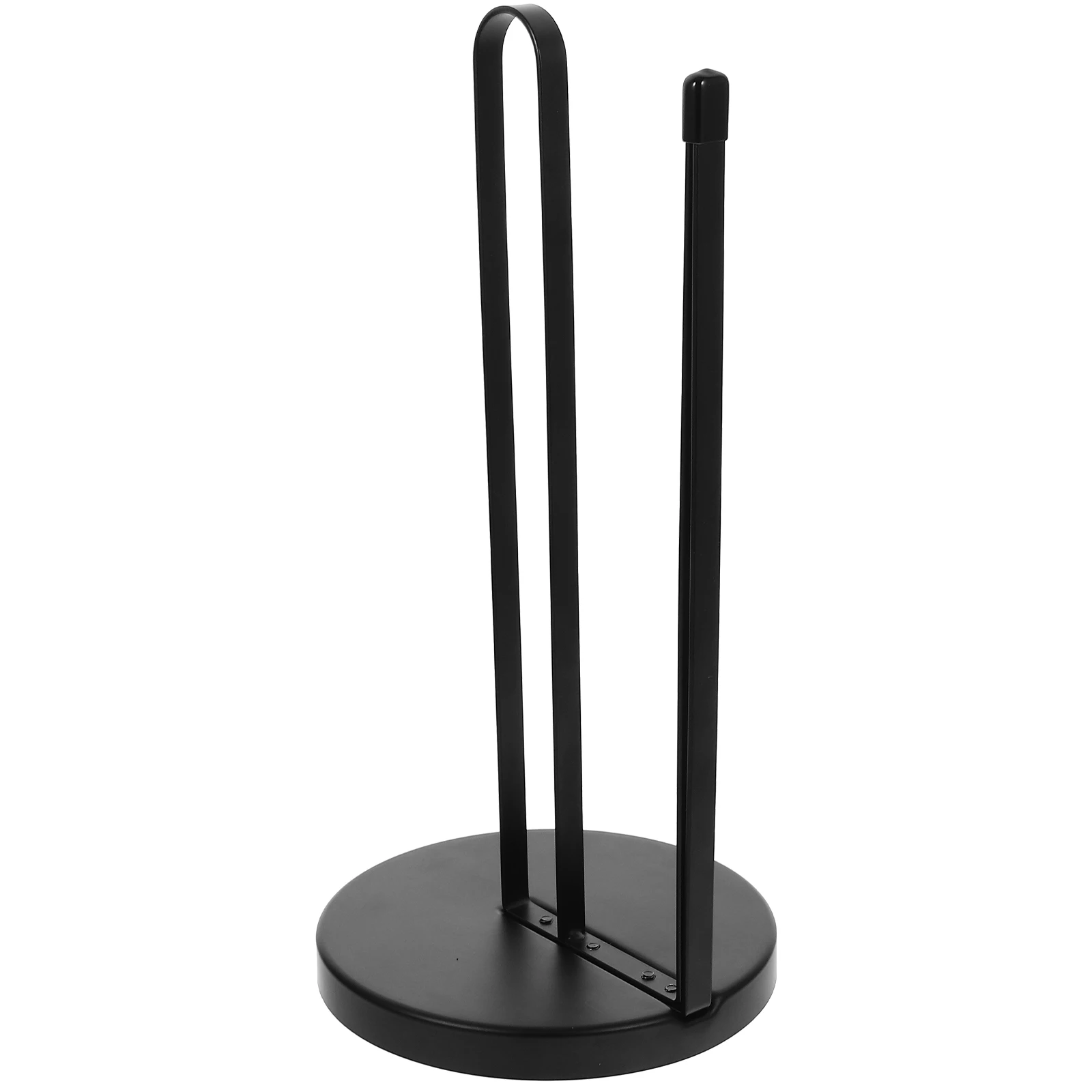 

1pc Towel Stainless Paper Towel Holder Stand Steel Black Roll Paper Holder Countertop Rack Kitchen Roll Home