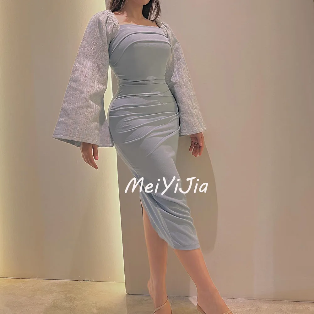 Meiyijia  Evening Dress Square Neckline Mermaid Simple Chiffon  Saudi  Arabia  Sexy Evening Birthday Club Outfits Summer 2024