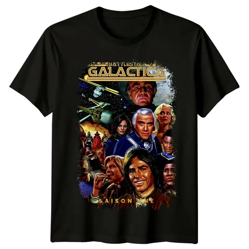 Battlestar Galactica (1978) Season 1 Movie Poster Inspired T-Shirt Retro 80s Tee
