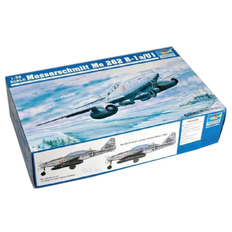 

Trumpeter 02237 1/32 Messerchmitt Me262 B-1a/U1, двойной сиденье, Ночной истребитель, военная пластиковая сборка, модель, набор для сборки ручной работы