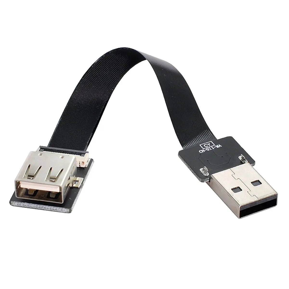 Кабель-удлинитель Cablecc CYSM USB 2.0 Type-A папа-мама плоский тонкий кабель FPC для FPV, диска, сканера и принтера