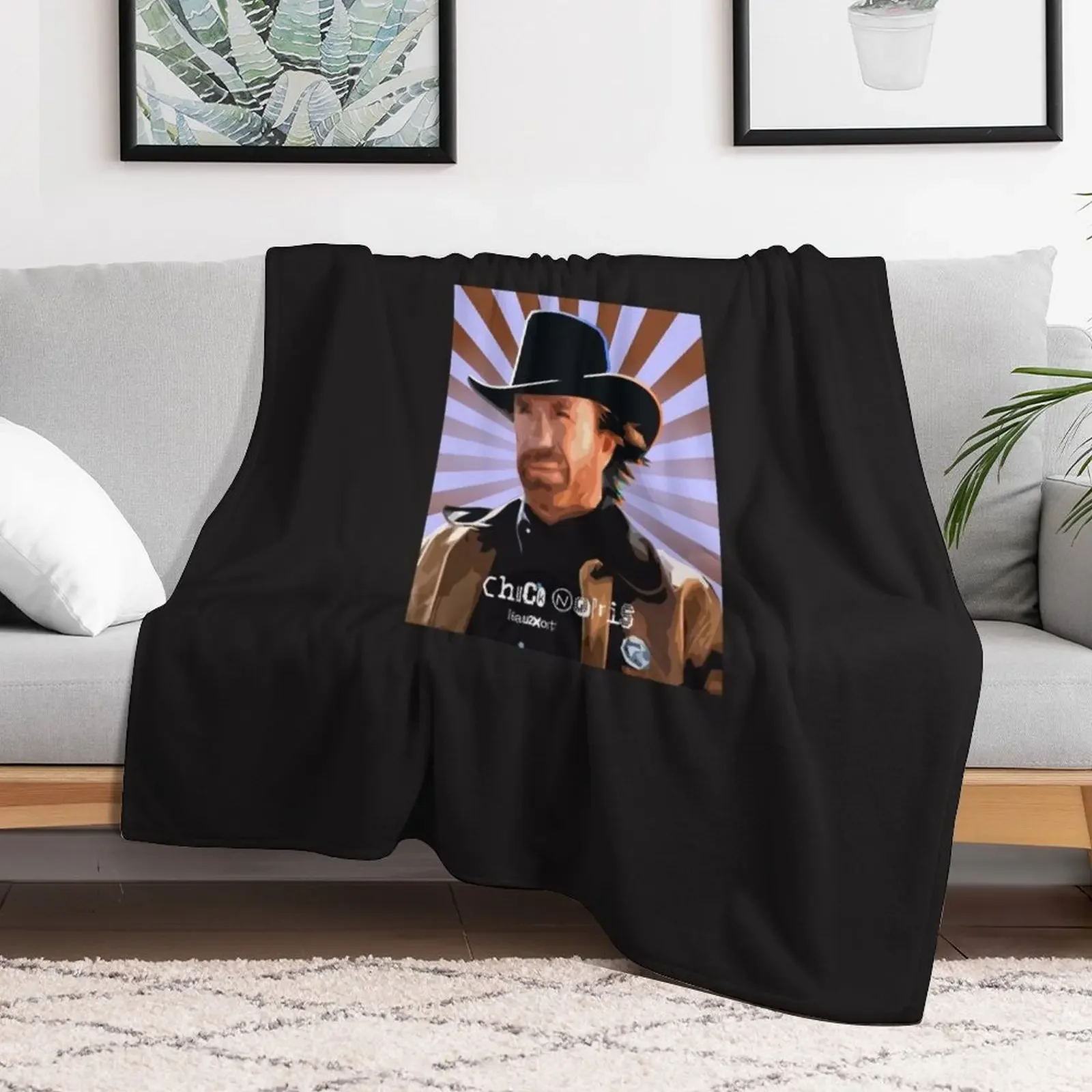 Chuck Norris fact Throw Blanket Sleeping Bag bed plaid Sofa Blankets