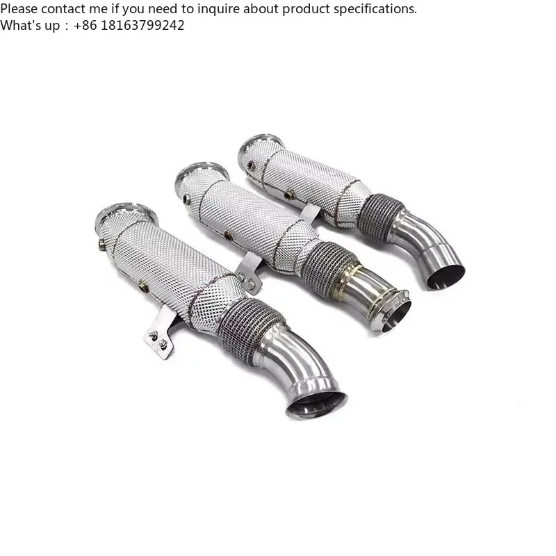 ING High Performance Exhaust Downpipe for BMW B58 3.0T With 3 Types Connectors  Auto Tuning Exhausted System Pipes Parts