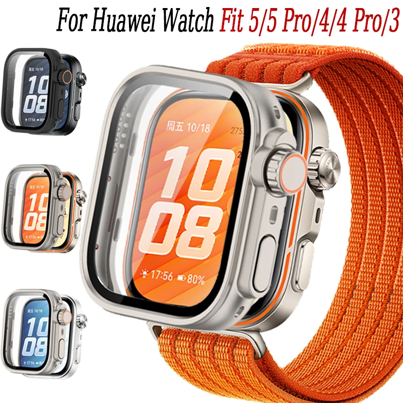 Huawei Smartwatch Accessories - PC Case+HD Glass For Huawei Watch