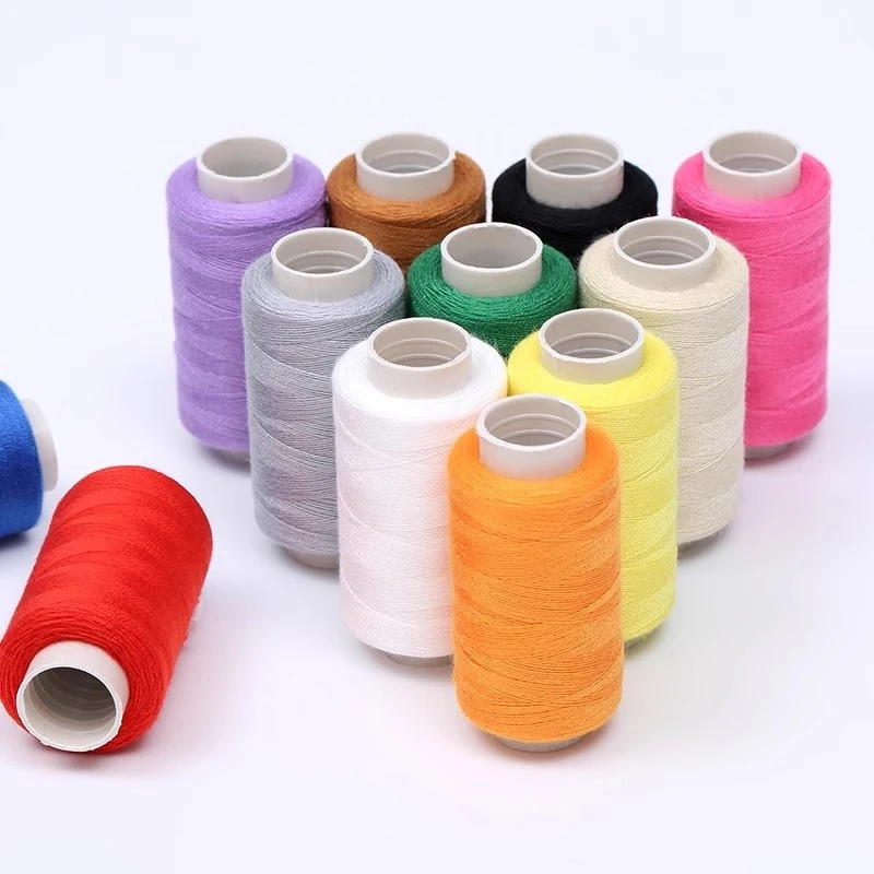 1 Set mit 6 Farben 402 Nähgarn-Set Polyester-Stickgarn-Kit 360M pro Spule für DIY-Bastelarbeiten und Haushaltsnähmaschinen-Zubehör – Detail 3