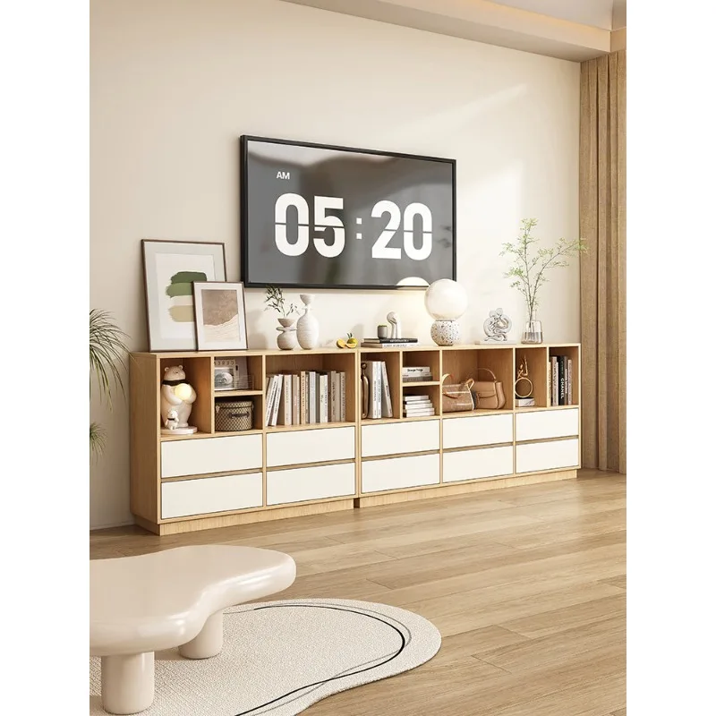 Customized bookshelf Floor-to-ceiling bookcase Free combination Low cabinet TV cabinet Modern simple living room Locker Storage