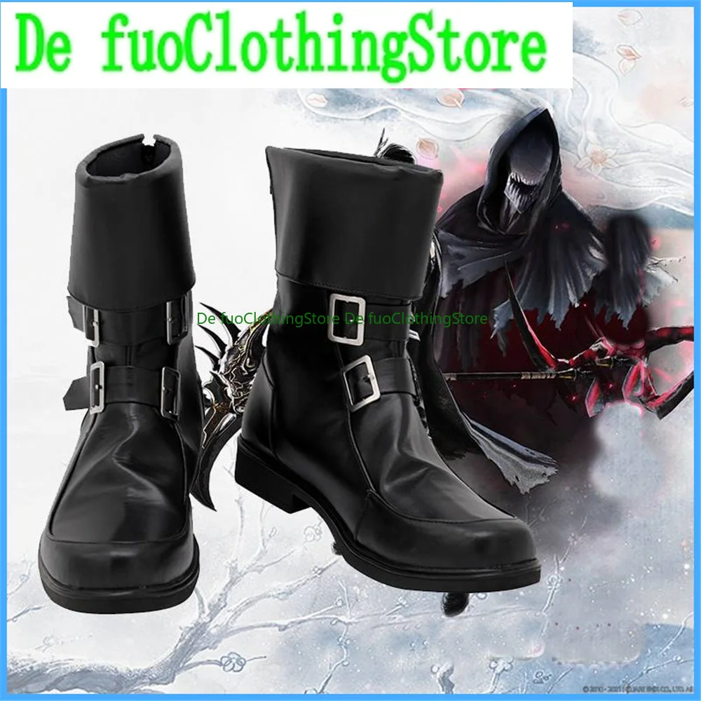 

FINAL FANTASY XIV:A Realm Reborn FF14 Reaper Cosplay Shoes Boots Christmas Game Anime Halloween DefuoClothing Shoes Store
