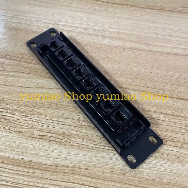 587B 8-Port สำหรับ 6 Patch Patch Patch RJ45 10G พร้อมพลาสติกที่ติดฉลากรหัสสีสำหรับการเดินสาย T568A และ T568B, BLA, BLA