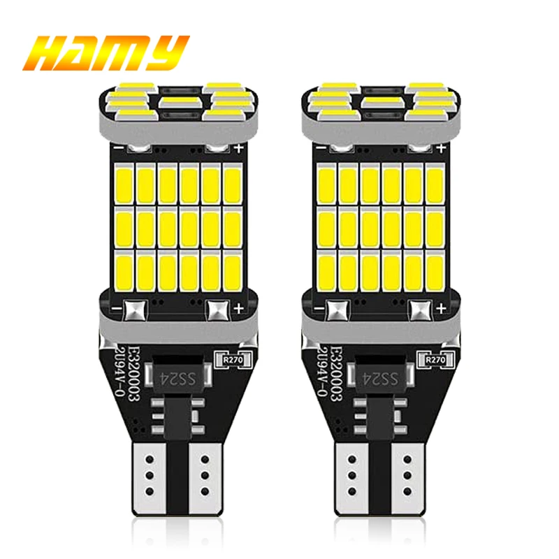 2/8 PCS T15 912 921 LED Bulbs Canbus Error Free 12V 24V High Power 4014 45SMD 7000K White Car Backup Reverse Parking Lights