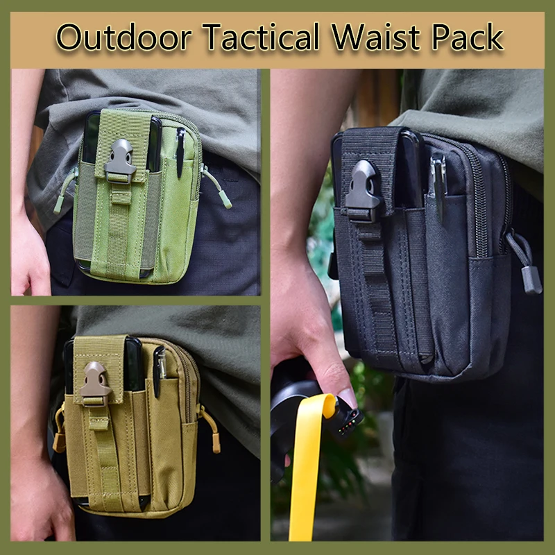 Outdoor Hunting Tactics Bag Portable Slingshot Belt Bag Nylon Sport Shooting Equipment Bag Storage Steel Balls