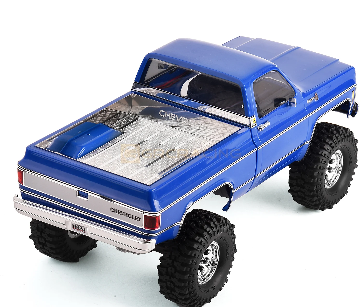 TRX4M Cargo Box en acier inoxydable feuille décorative voiture Shell Protection feuille pour 1/18 RC inoler voiture Traxxas TRX4-M Chevrolet K10